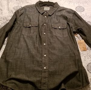 Brand New PD&C Dress Shirt Long Sleeve Deniem